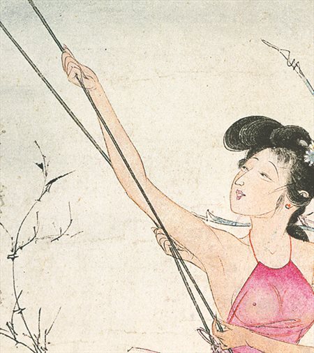 金水-胡也佛的仕女画和最知名的金瓶梅秘戏图